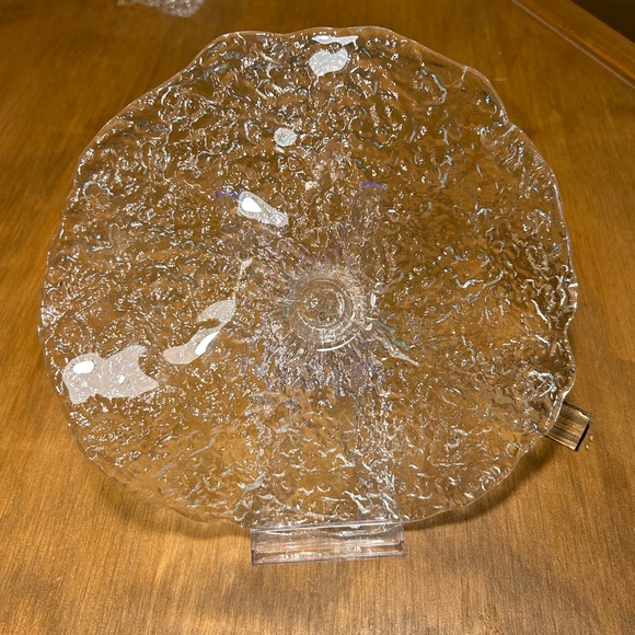 Ice Sculpture PUKEBERG Sweden Art Glass Free Form CANDLE HOLDER Vintage - Picture 2 of 8